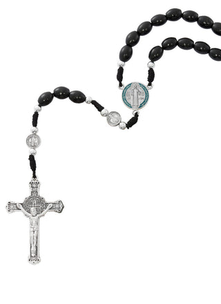 8X10MM Black Wood Saint Benedict