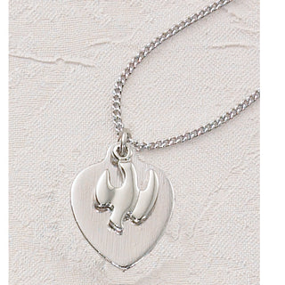 Holy Spirit Heart 18 Pendant - SALE