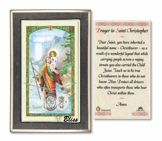 Silver Filled Saint Christopher/Basketball Medal on an 18 inch Lite Curb Chain with a Prayer to St Cristopher Prayer Card.