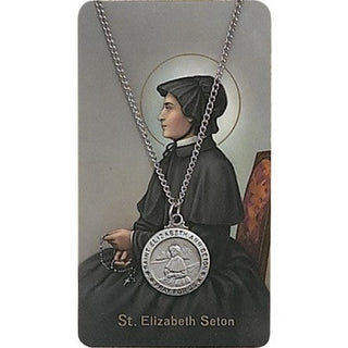 St Eliz Ann Seton Praycard Set