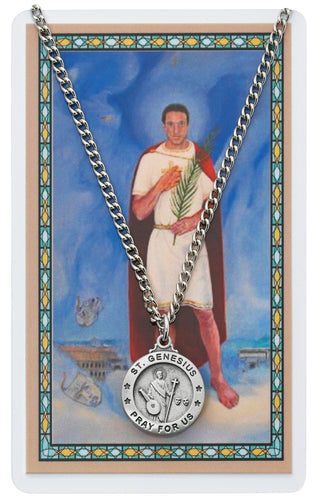 St Genesius Prayer Card Set