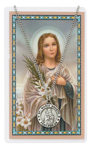 St Maria Goretti Prayer Card S