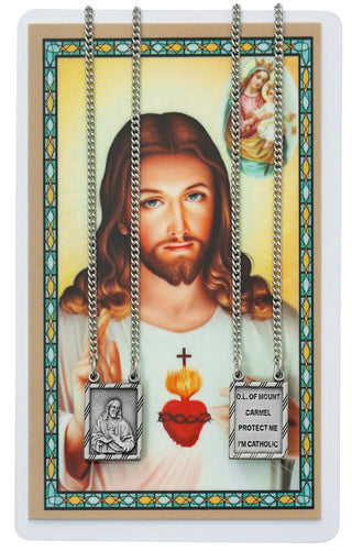 Scapular Pendant Prayer Card Psd4