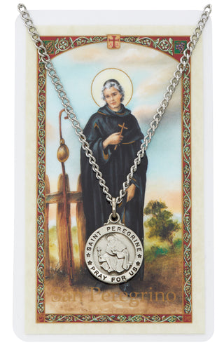 St Peregrine Spanish Holy Prayer Card