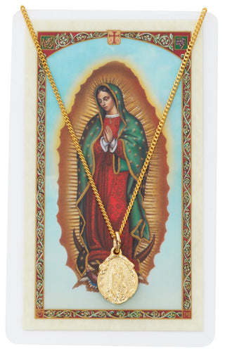 Our Lady Of Guadalupe Spanish Holy Prayer Card