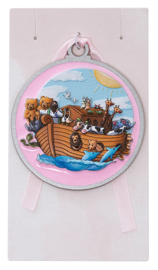 3D White Noah'S Ark Crib Medal
