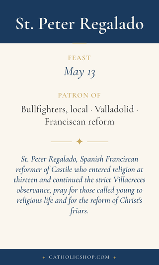 St. Peter Regalado Holy Cards