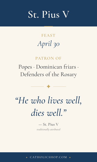 St. Pius V Holy Cards