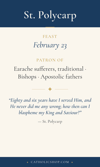 St. Polycarp Holy Cards