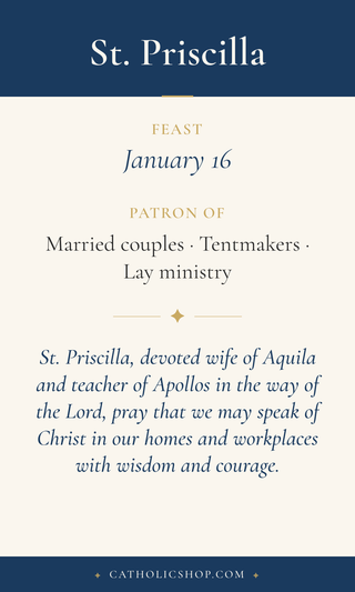 St. Priscilla Holy Cards