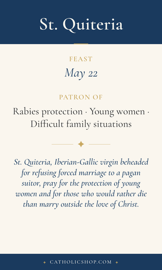 St. Quiteria Holy Cards