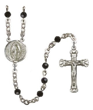 Silver-Plated 4mm Miraculous Rosary