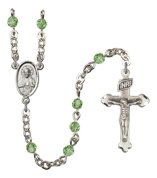 Silver-Plated 4mm Scapular Rosary