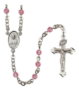Silver-Plated 4mm Scapular Rosary
