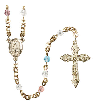 Gold-Plated 4mm Miraculous Rosary