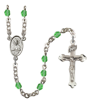 Silver-Plated 4mm Scapular Rosary