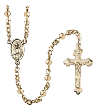 Gold-Plated 4mm Scapular Rosary