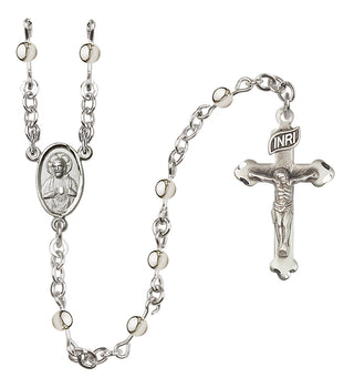 Sterling Silver 4mm Scapular Rosary
