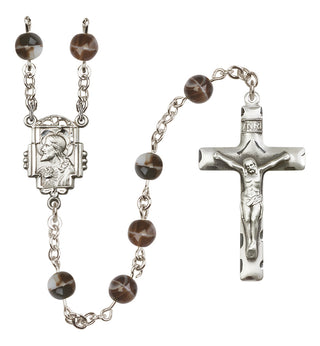 Sterling Silver 7mm Scapular Rosary