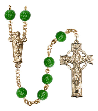 Gold-Plated Shamrock Rosary