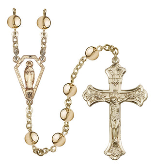 14 Karat Gold 7mm Miraculous Rosary