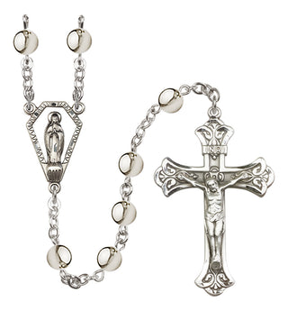 Sterling Silver 7mm Miraculous Rosary