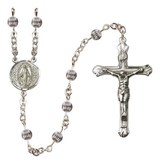 Sterling Silver 5mm Miraculous Rosary