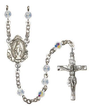 Silver-Plated 5mm Miraculous Rosary