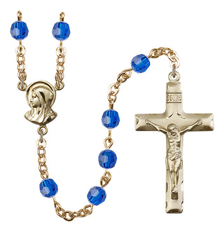 Gold-Plated 6mm Madonna Rosary