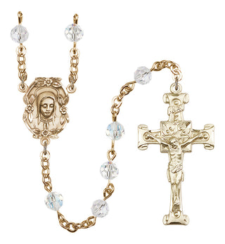 Gold-Plated 6mm Madonna Rosary