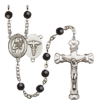 Silver-Plated 6mm Saint Agatha / Nurse Rosary