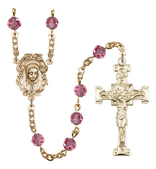 Gold-Plated 6mm Madonna Rosary