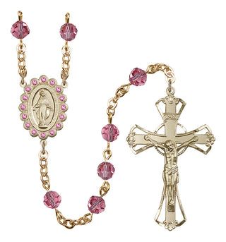 Gold-Plated 6mm Miraculous Rosary
