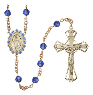 Gold-Plated 6mm Miraculous Rosary