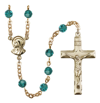 Gold-Plated 6mm Madonna Rosary