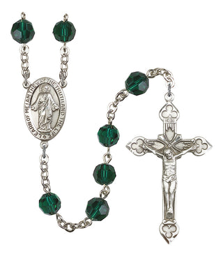 Silver-Plated 8mm Scapular Rosary