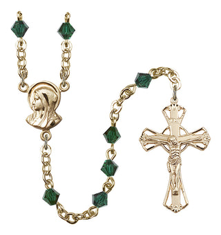 Gold-Plated 5mm Madonna Rosary