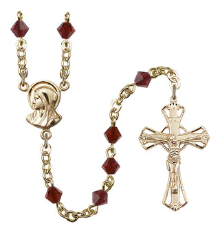 Gold-Plated 5mm Madonna Rosary