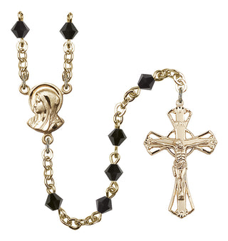Gold-Plated 5mm Madonna Rosary