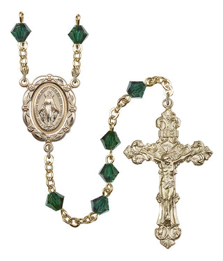 Gold-Plated 6mm Miraculous Rosary