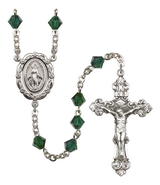 Silver-Plated 6mm Miraculous Rosary