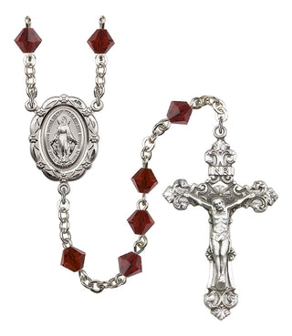 Silver-Plated 6mm Miraculous Rosary