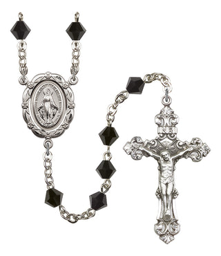 Silver-Plated 6mm Miraculous Rosary