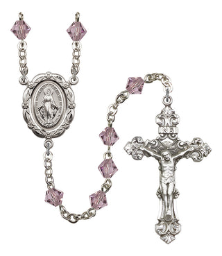 Silver-Plated 6mm Miraculous Rosary