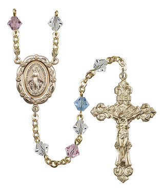 Gold-Plated 6mm Miraculous Rosary