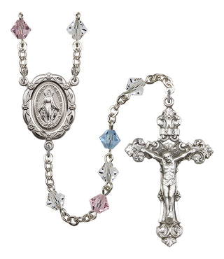 Silver-Plated 6mm Miraculous Rosary