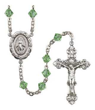 Silver-Plated 6mm Miraculous Rosary