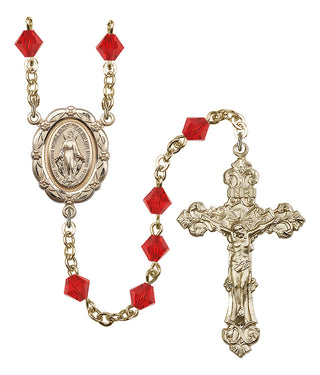 Gold-Plated 6mm Miraculous Rosary