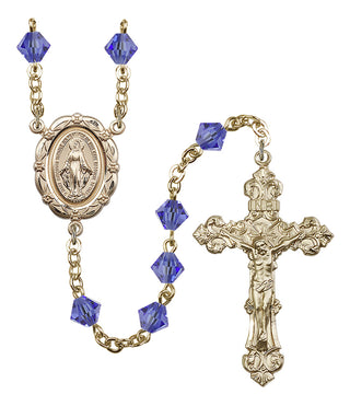 Gold-Plated 6mm Miraculous Rosary