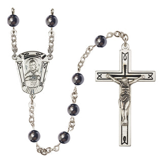 Sterling Silver 6mm Scapular Rosary